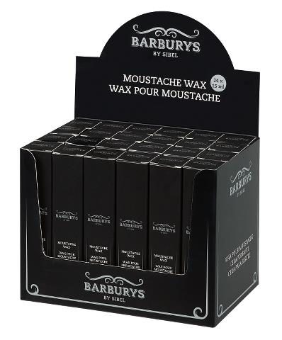 0001757 P002101 Présentoir de 24 cires pour moustache 15ml