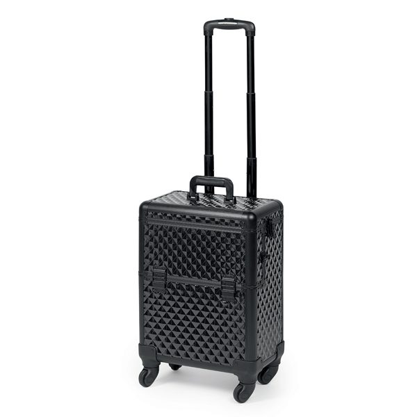 0150070 P000720 TWO IN ONE BEAUTY CASE Trolley en aluminium noir