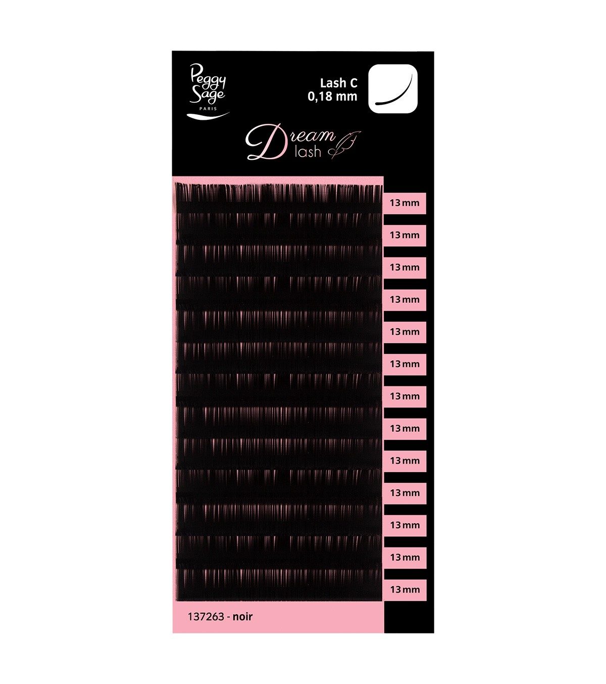 Cil à Cil - Extensions de Cils - Courbure C - Épaisseur 0,18mm 