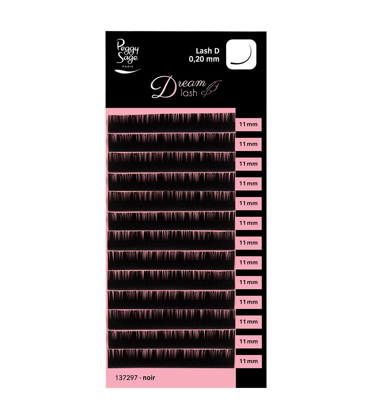 Cil à Cil - Extensions de Cils - Courbure D - Épaisseur 0,20mm 