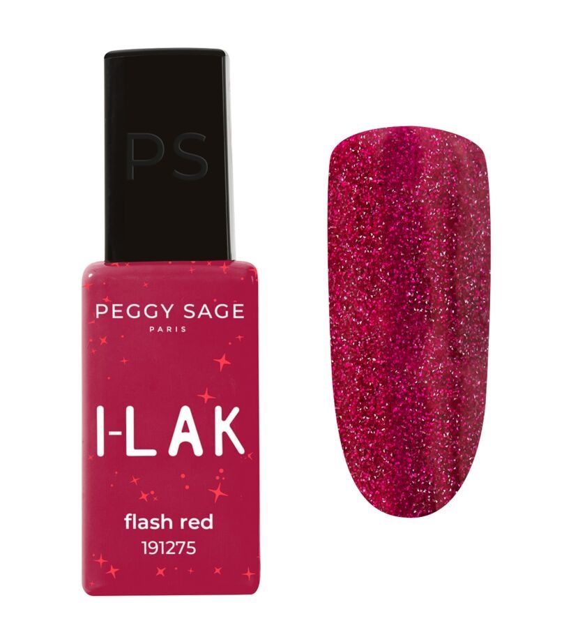 Vernis semi-permanent I-LAK polish flash red 11ml