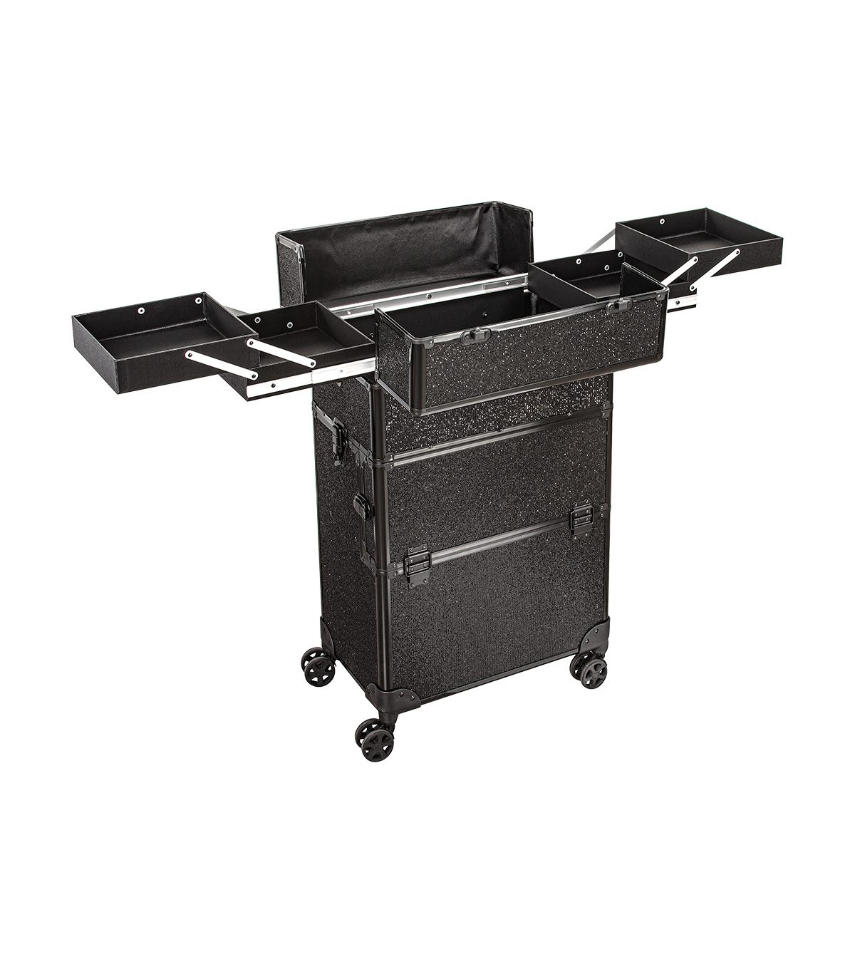 Valise professionnelle trolley black glitter 45 x 27 x 80cm