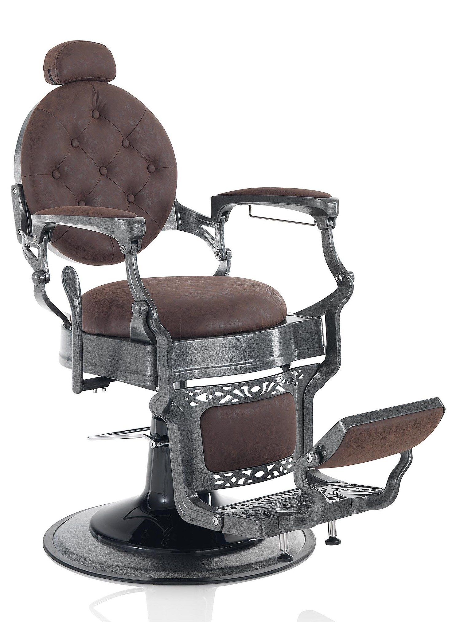 XANITALIA HAIR CUSTOM Fauteuil de Barbier Gris Plomb