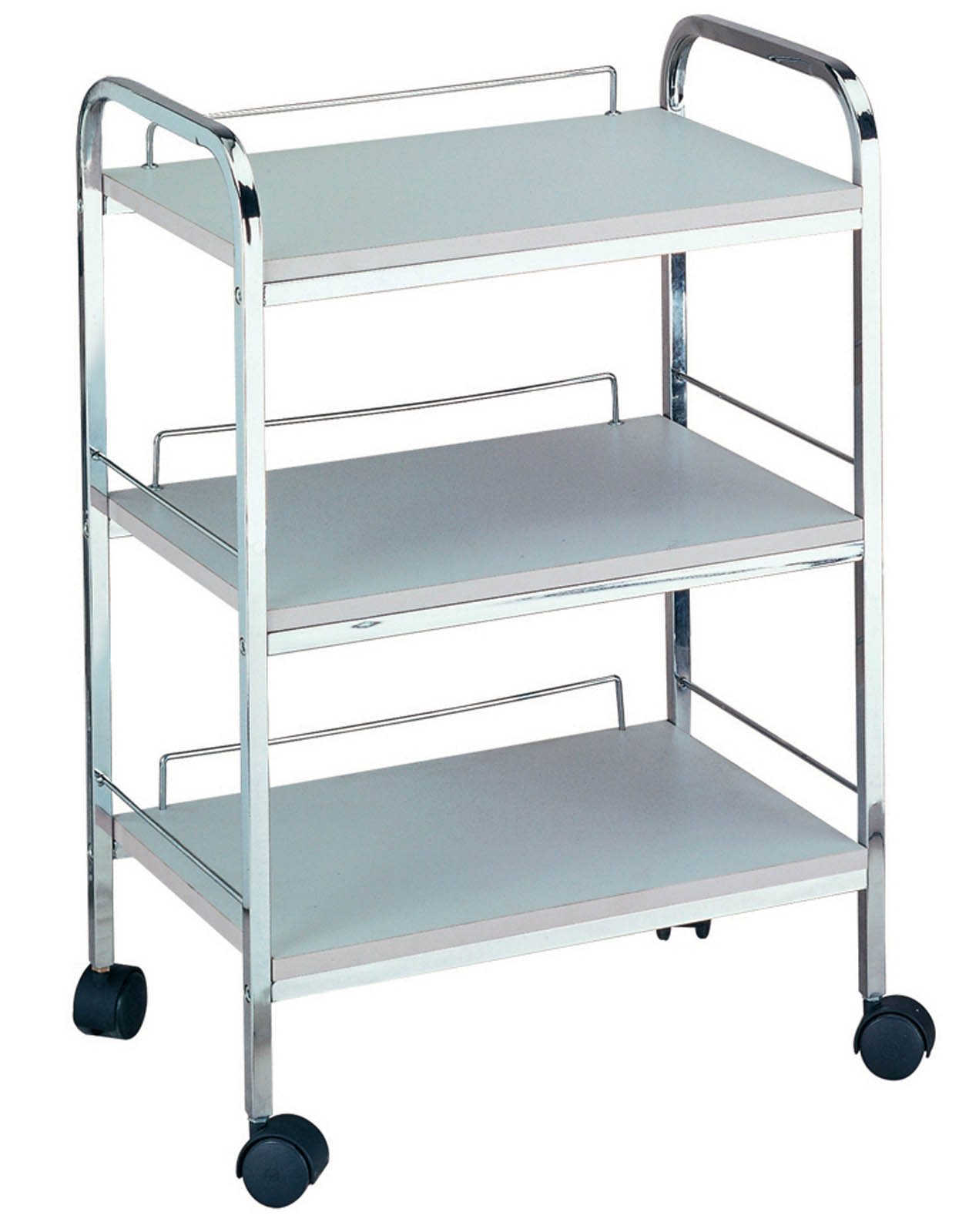 7313200 P001652 Table guéridon à 3 plateaux et support pour bol de rinçage (inclus).