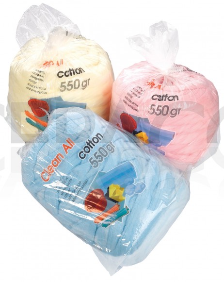 COTON MÈCHES COULEUR JAUNE/500 GR