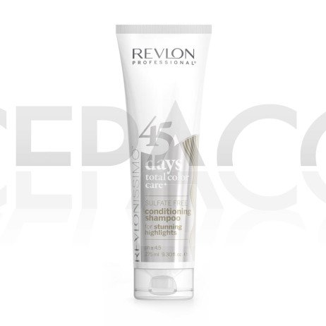 REVLONISSIMO 45 days total color care sulfate free CONDITIONING SHAMPOO for stunning Highlights 275ml