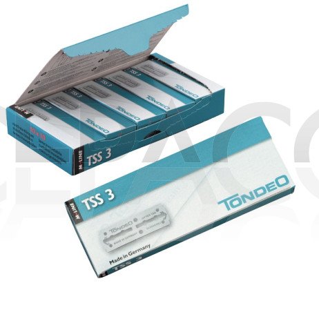TONDEO Lames Inoxydables TSS 3 (62 mm) 10 x 10