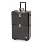 0150595 Vanity Strass Valise en aluminium avec lanière élastique XL  25,2 x 65,4 x4 2.5cm