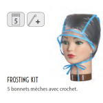 5011151 FROSTING KIT Bonnet mèches avec crochet 3pcs