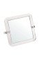 0130951 P002281 Miroir carré acrylique double face grossissant 5 fois 15 x 15cm