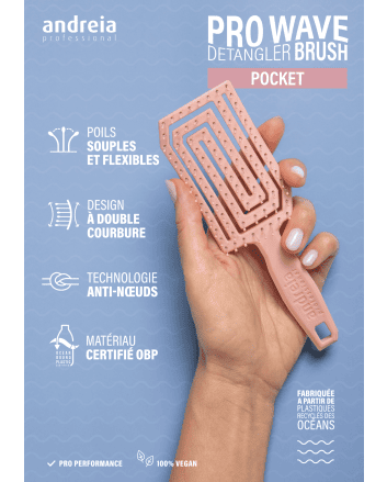 ANDREIA DISPLAY PRO WAVE DETANGLER BRUSH POCKET 