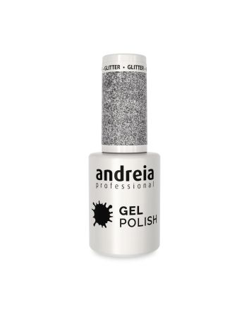 ANDREIA Gel Polish Vernis Semi-Permanent LED & UV 277 Glitter Argenté 10.5ml 