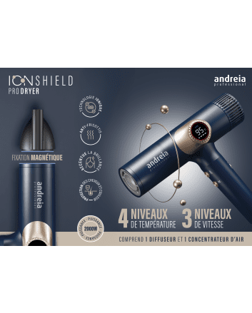 ANDREIA Sèche-Cheveux Professionnel Ion Shield Pro Dryer 2000w