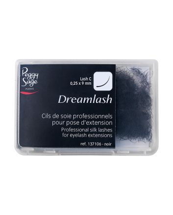 Cils de soie professionnels pour pose d’extensions - C 0,25 x 9 mm
