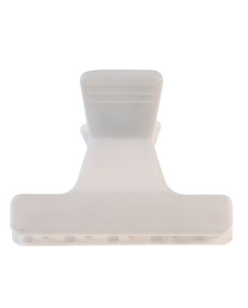 931003201 Pinces sépare-mèches blanc 12pcs 5.5cm