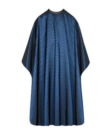 DOTS Cape de coupe Fermeture 3-en-1 combinant VELCRO, CROCHET et BOUTON-PRESSION, Polyester respirant, hydrofuge 130 x 108cm