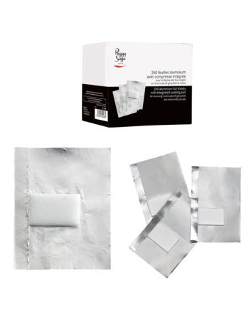 Feuilles aluminium avec compresse intégrée