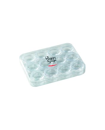 Nail art box - kit 12 boîtiers à vis vides