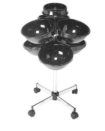 6001109 OLYMPIC Porte-rouleaux avec 6 demi-sphères & 1 bol porte-pics