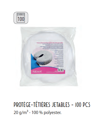 7420217 P003097 PROTÈGE-TÊTIÈRES JETABLES - 100pcs