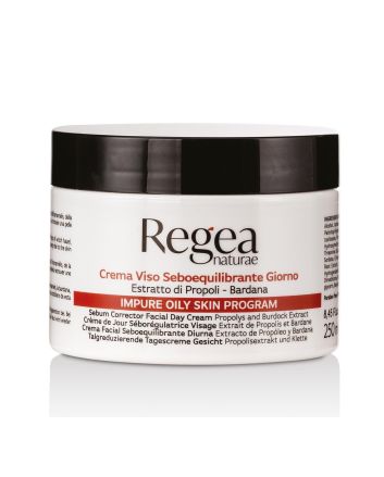 REGEA Crème visage sébum-équilibrant pour le jour à l’extrait de Propolis et Bardane 250ml