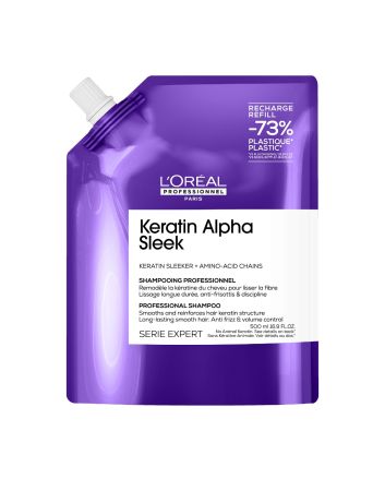 Serie Expert Keratin Alpha Sleek Shampooing Recharge 500ml