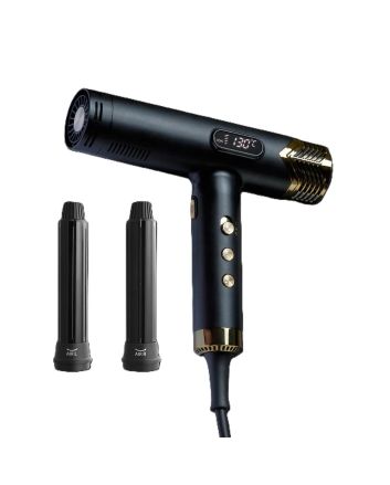 SWISSLISS Sèche-cheveux Divine Edition Black & Gold + Kit Boucles 1800w