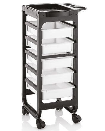 XANITALIA BARCELONA Chariot Trolley noir / blanc