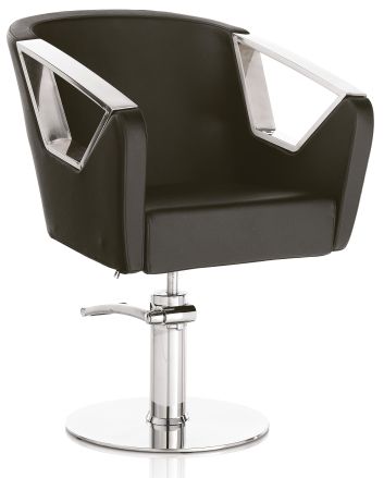 XANITALIA HAIR ASTRA BLACK Fauteuil de Coiffure Pompe Hydraulique Base carrée