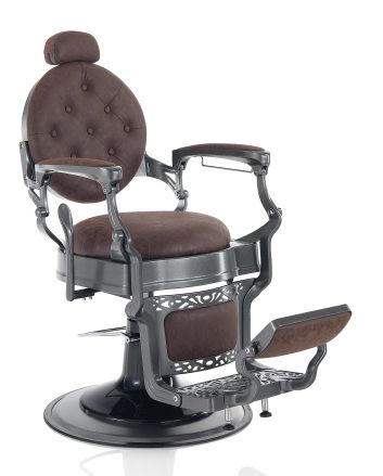 XANITALIA HAIR CUSTOM Fauteuil de Barbier Gris Plomb
