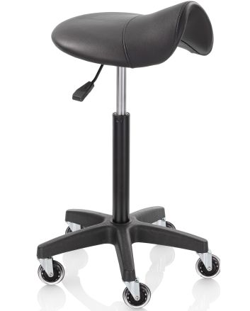 XANITALIA ROLLER PRO IDEAL L Tabouret Comfort Saddle base en nylon h 56 x 82cm