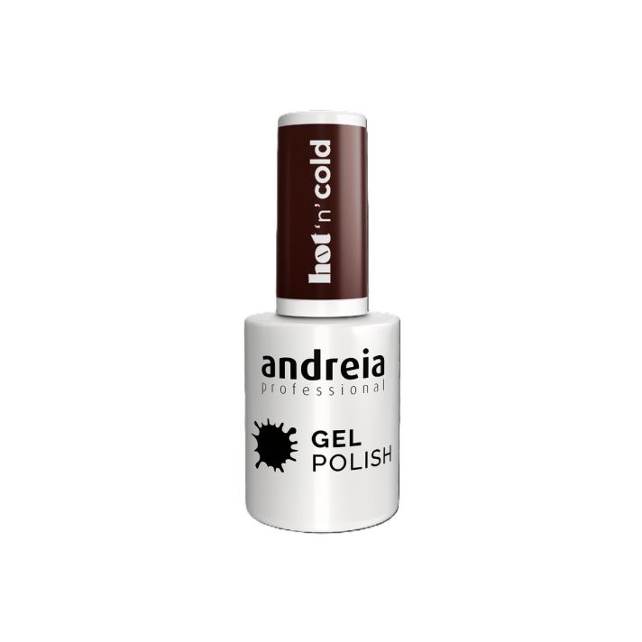 ANDREIA Gel Polish Vernis Semi-Permanent LED & UV HC1 Hot'n Cold - Bordeau foncé 10.5ml