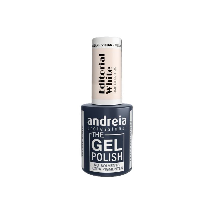 ANDREIA The Gel Polish Vernis Semi-Permanent Vegan LED & UV EW4 Blanc nude 10.5ml 