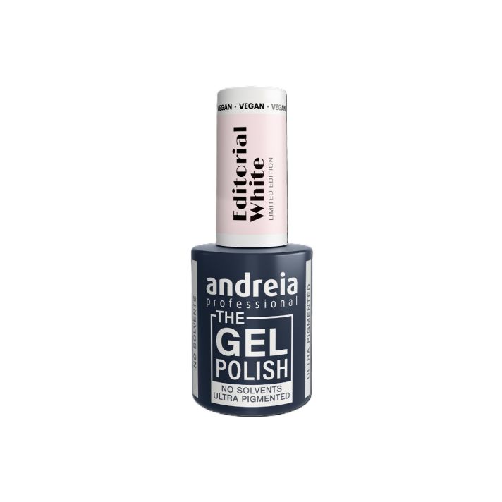 ANDREIA The Gel Polish Vernis Semi-Permanent Vegan LED & UV EW5 Blanc rosé 10.5ml 