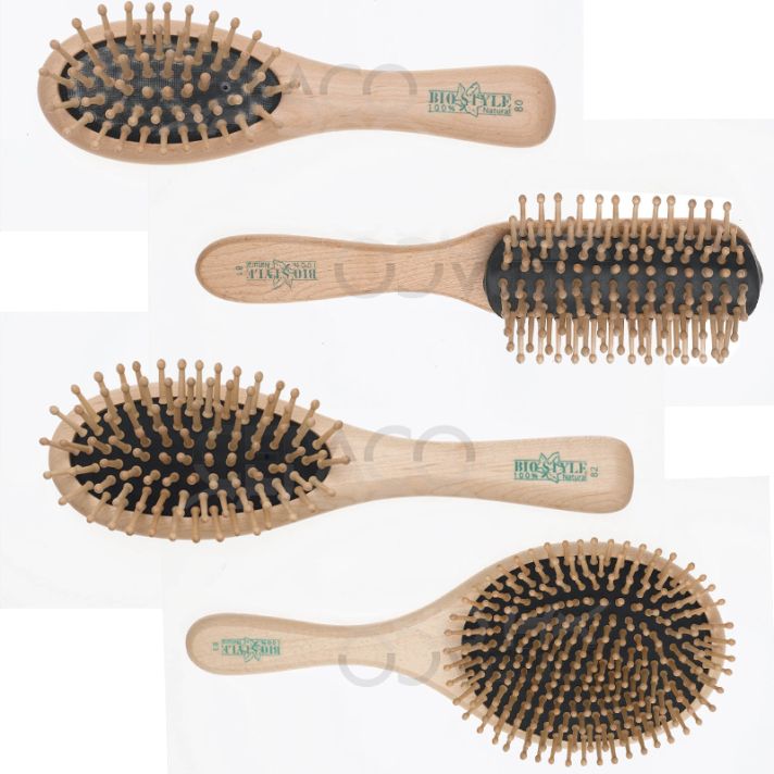 Brosse pneumatique BIO STYLE - picots en bois