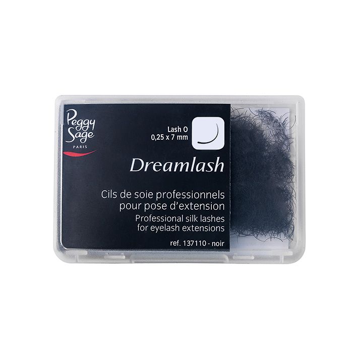 Cils de soie professionnels pour pose d’extensions - O 0,25 x 7 mm