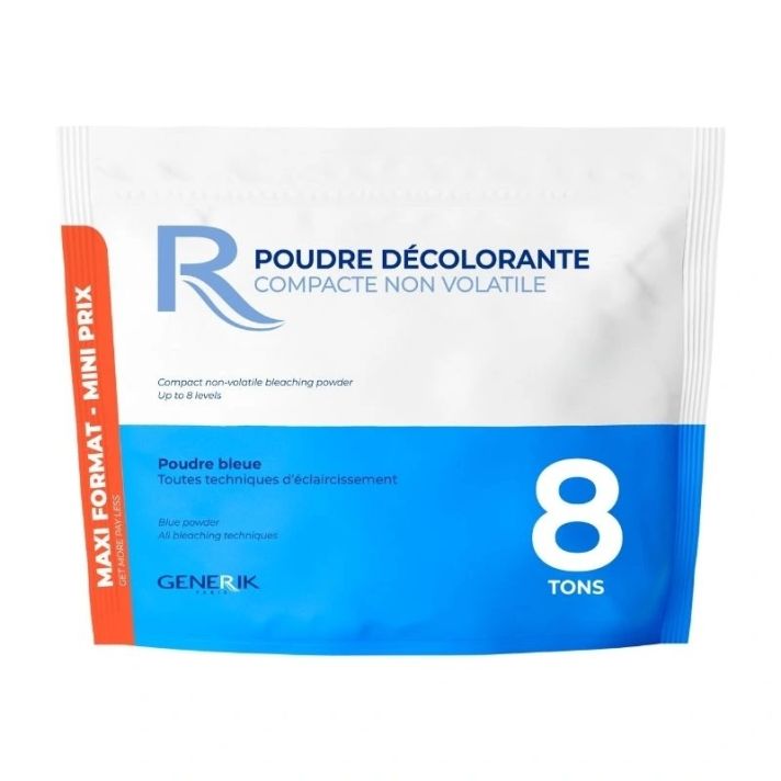 Poudre Décolorante Professionnelle Bleue 8 TONS – 1kg