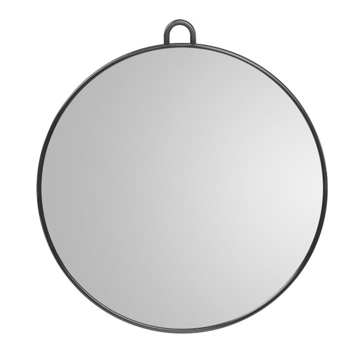 LUNA Miroir rond avec poignée 28cm