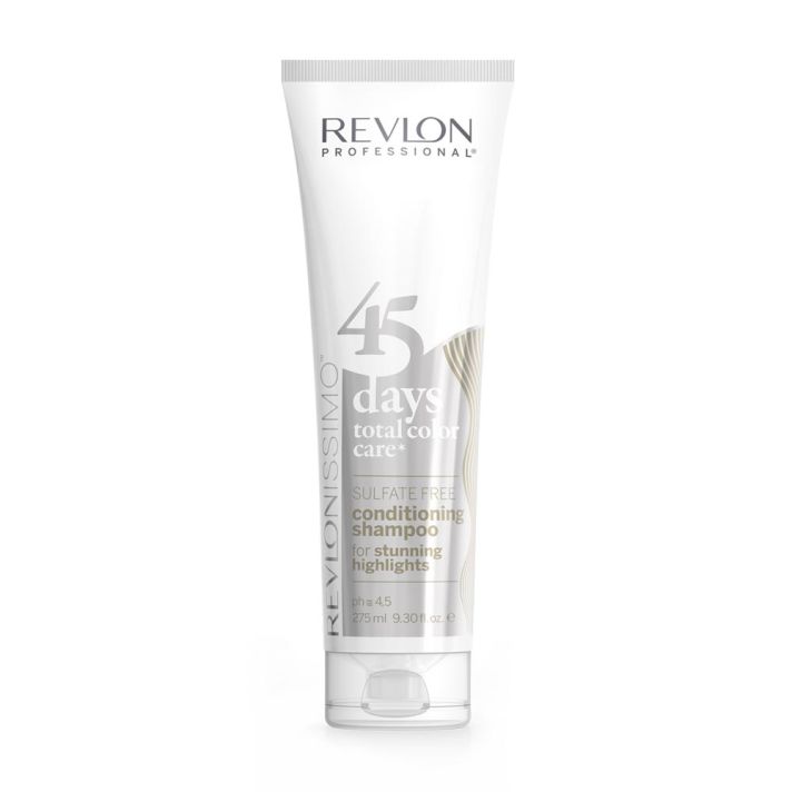 REVLONISSIMO 45 days total color care sulfate free CONDITIONING SHAMPOO for stunning Highlights 275ml