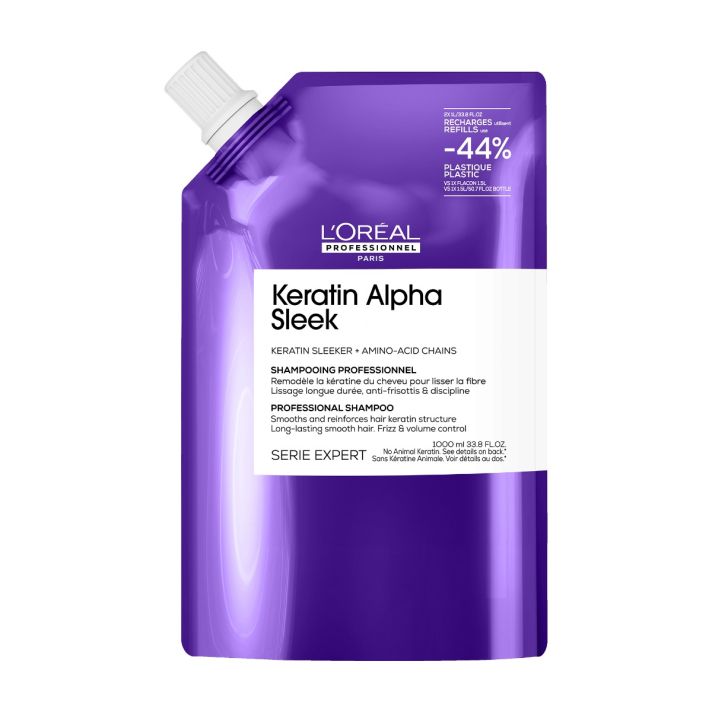 Serie Expert Keratin Alpha Sleek Shampooing Recharge 1000ml