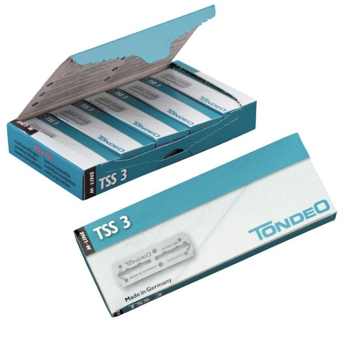 TONDEO Lames Inoxydables TSS 3 (62 mm) 10 x 10