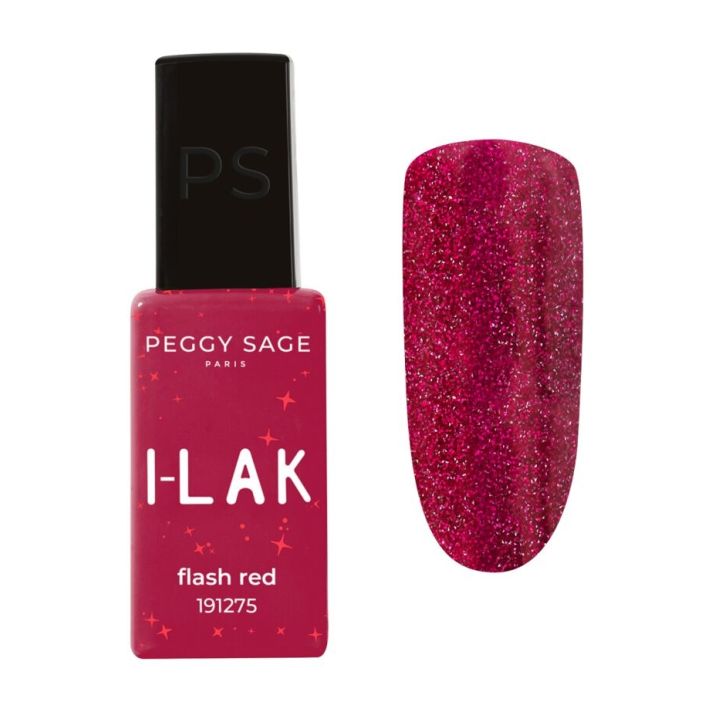 Vernis semi-permanent I-LAK polish flash red 11ml