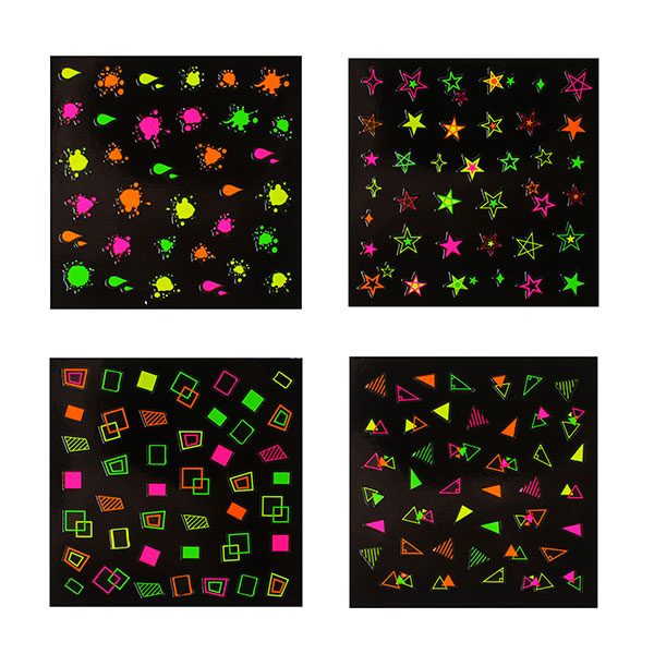 DÉCORS ADHÉSIFS NEON POUR ONGLES