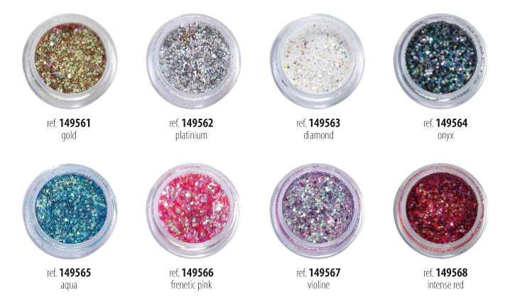 PAILLETTES ULTRA SCINTILLANTES,
SPECIALES GEL UV